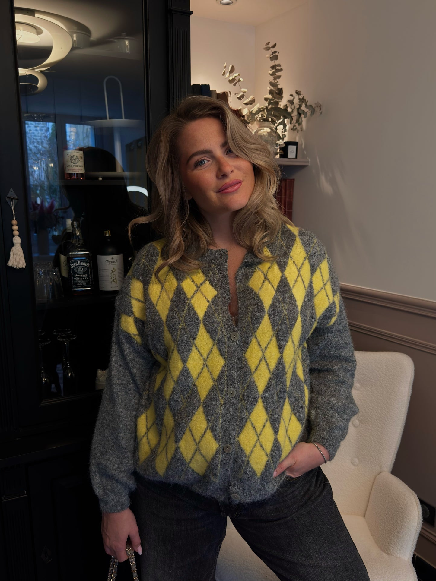 Cardigan " Oscar"- Jaune