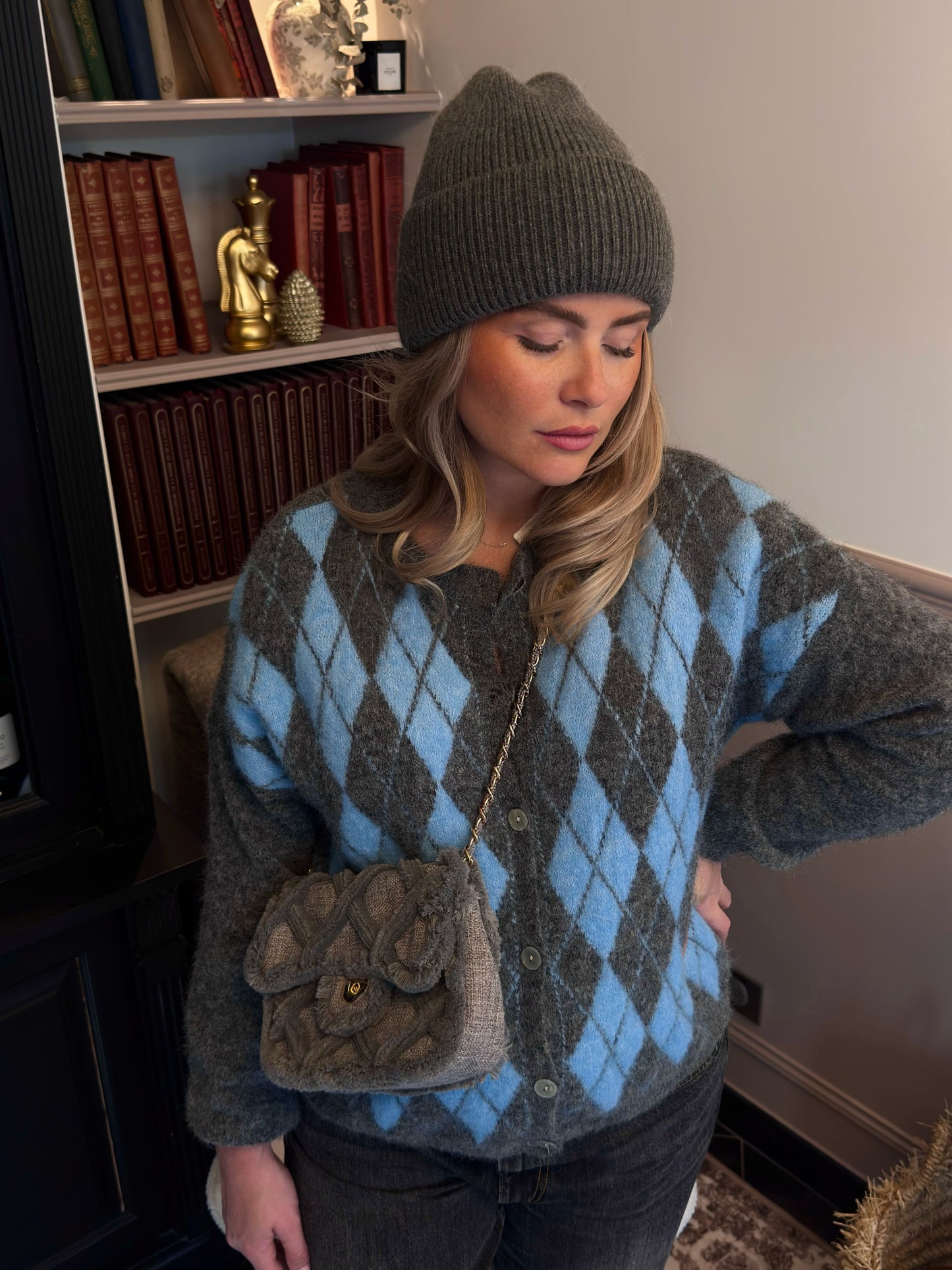 Cardigan " Oscar"- Bleu