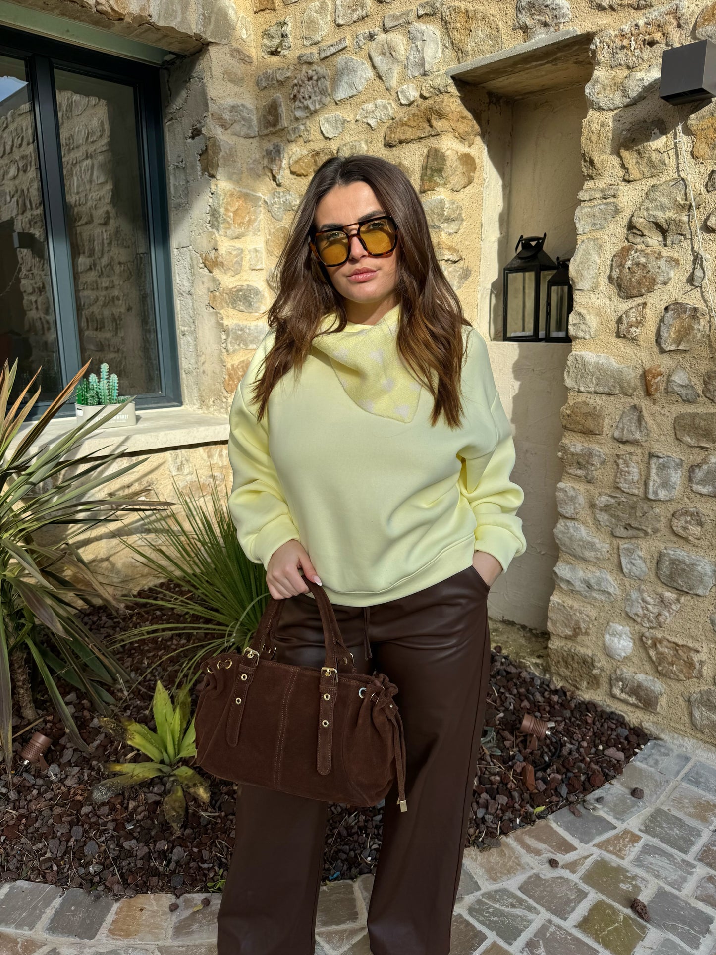 Sweat "Le marais " - Jaune