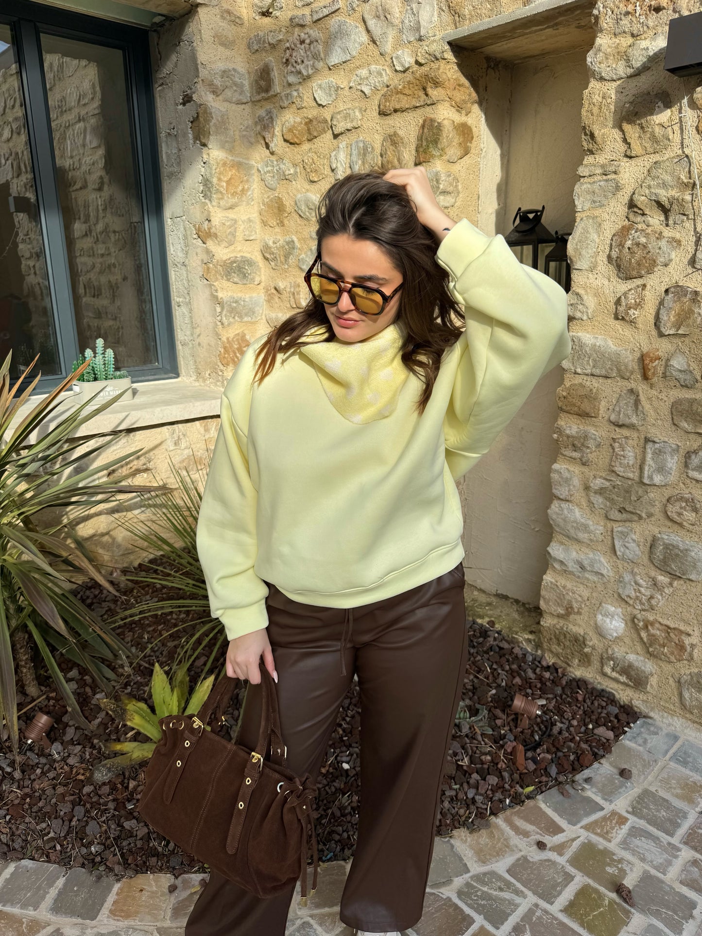 Sweat "Le marais " - Jaune