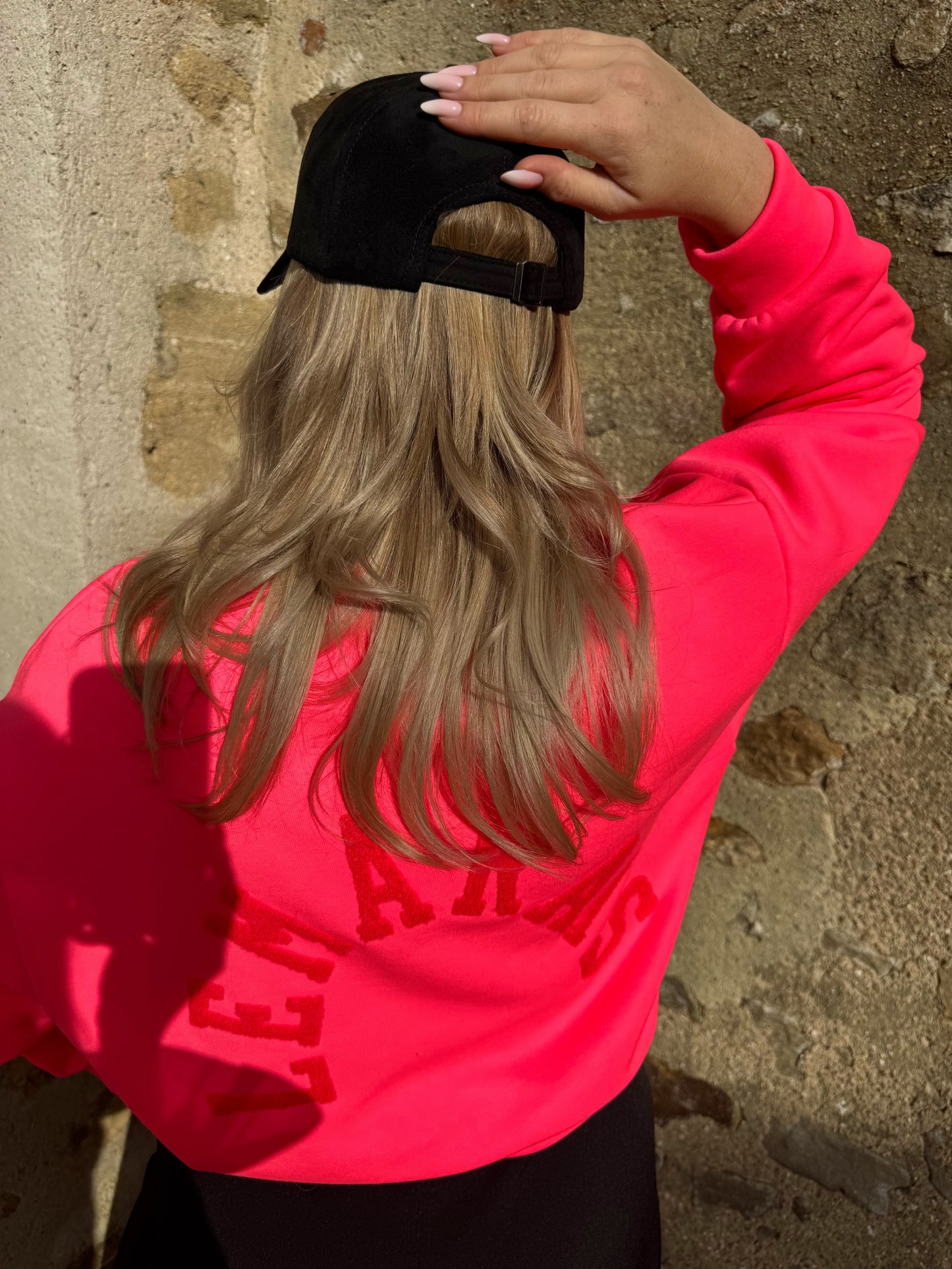 Sweat "Le marais " - Rose fluo