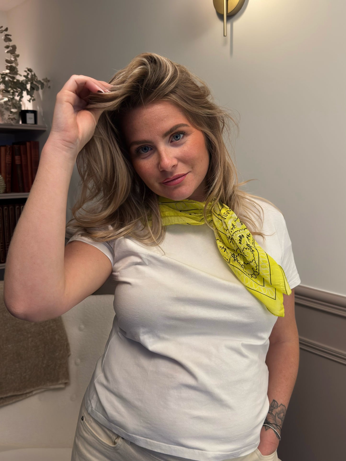 Foulard Bandana- vert fluo