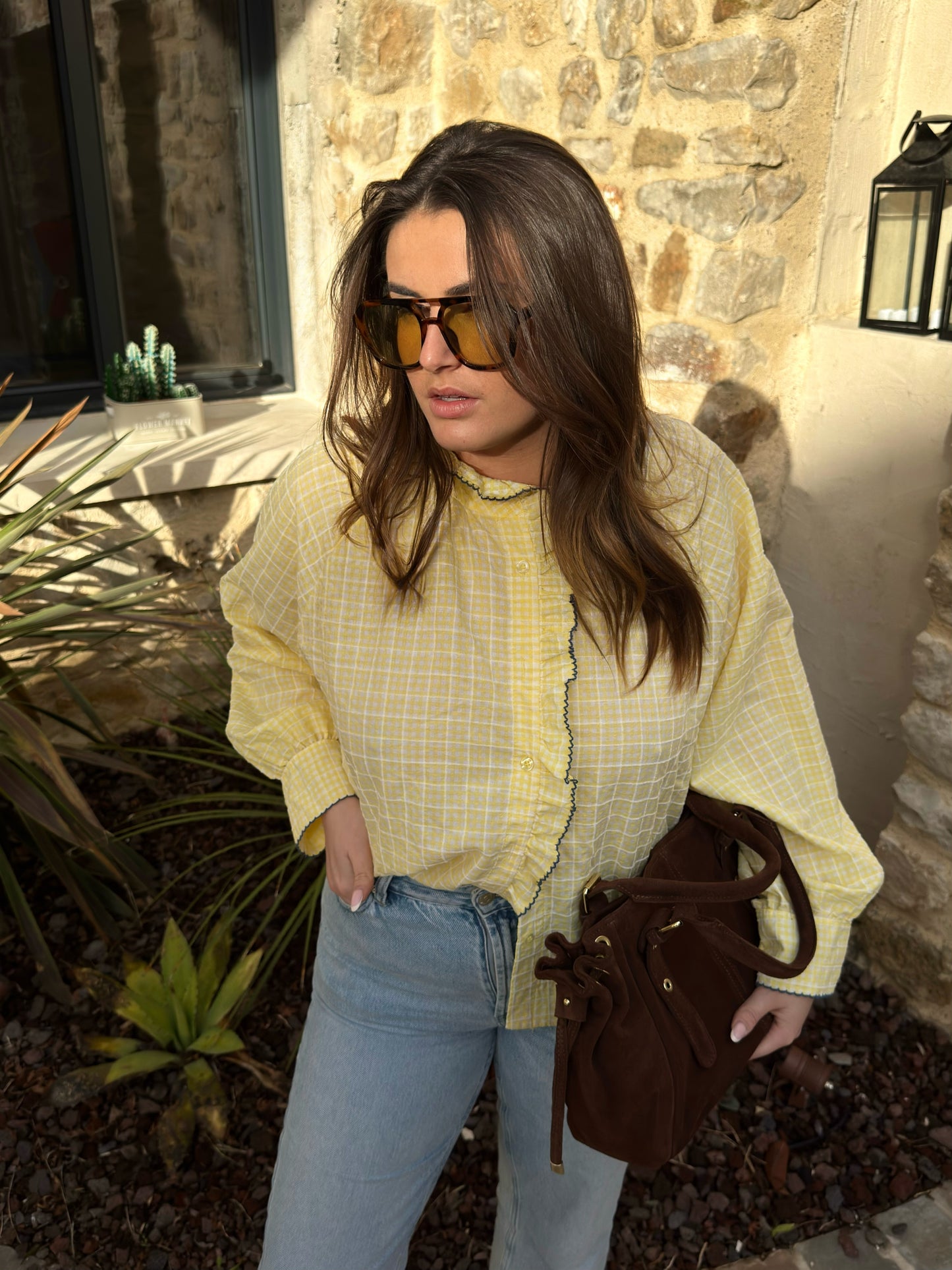 Chemise "Printanière" - Jaune