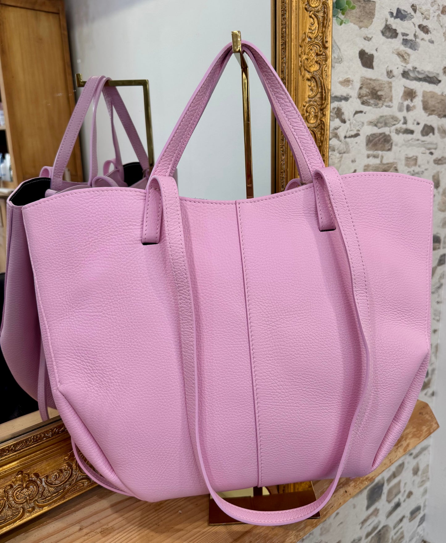 Sac cabas " Cygne"- Rose