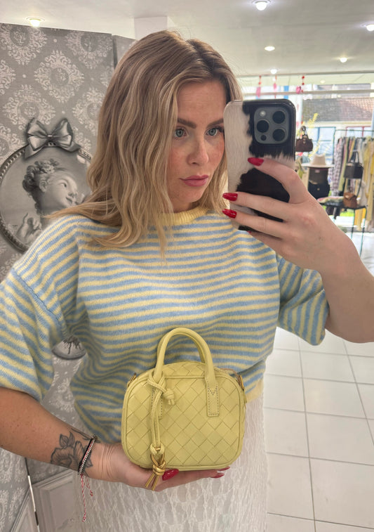 Pull "Lola" - rayé jaune/bleu