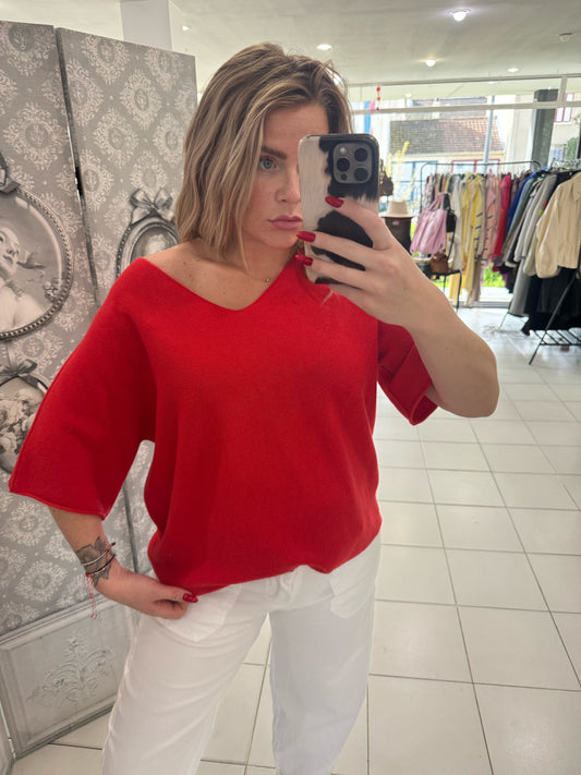 Pull " Mily"- rouge