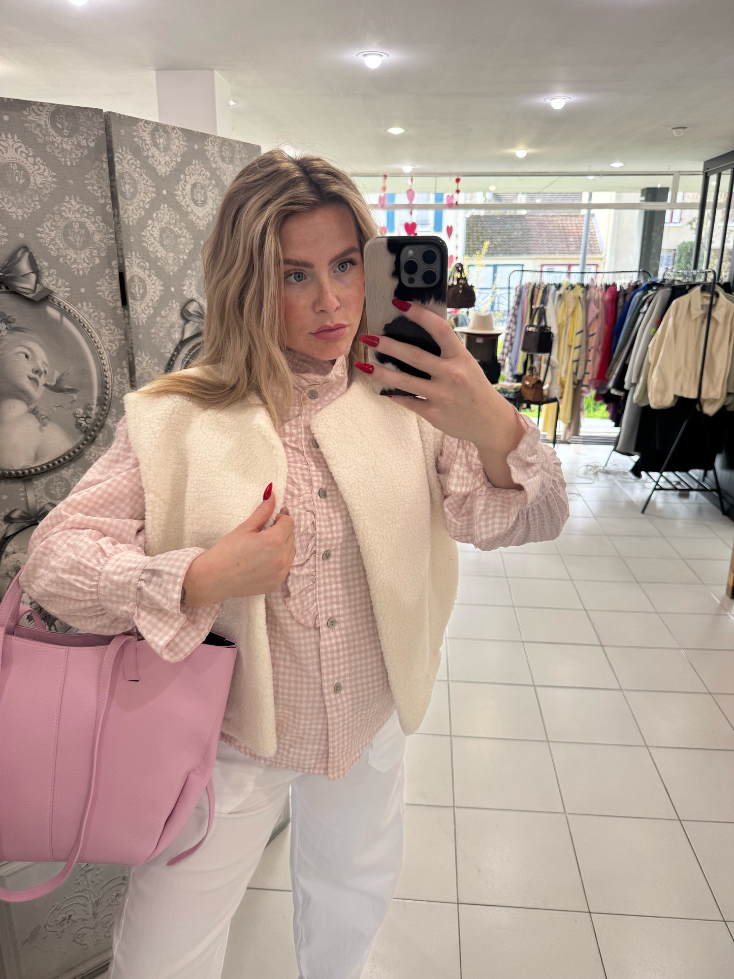 Veste moumoute - Blanc