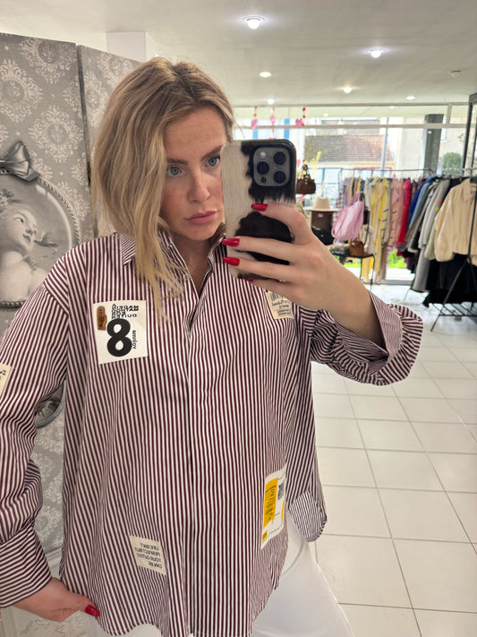 Chemise "Bastien" - rayé Prune