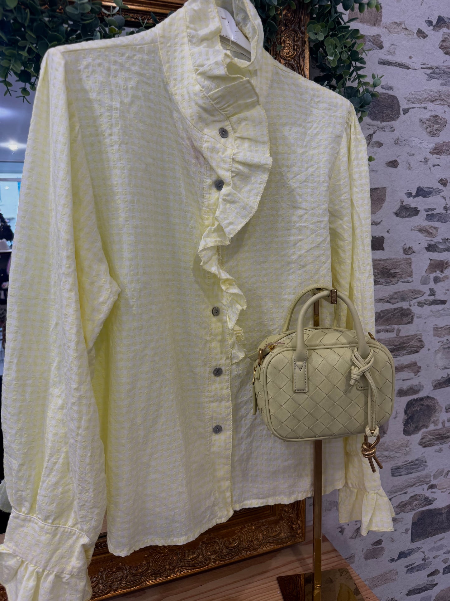 Chemisier Vichy - Jaune