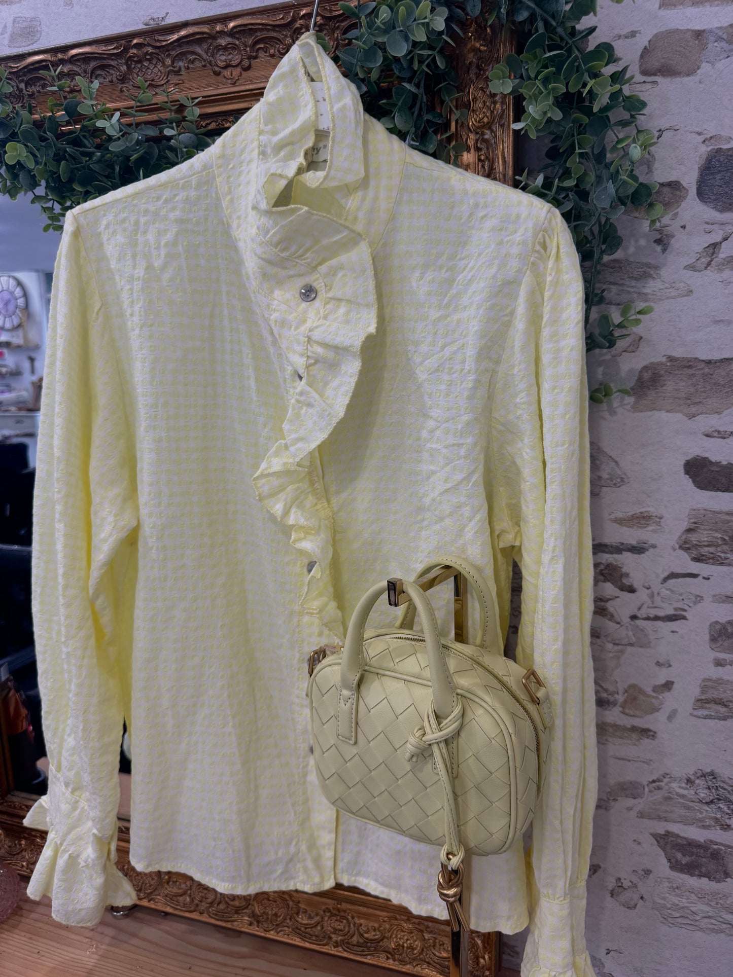 Chemisier Vichy - Jaune