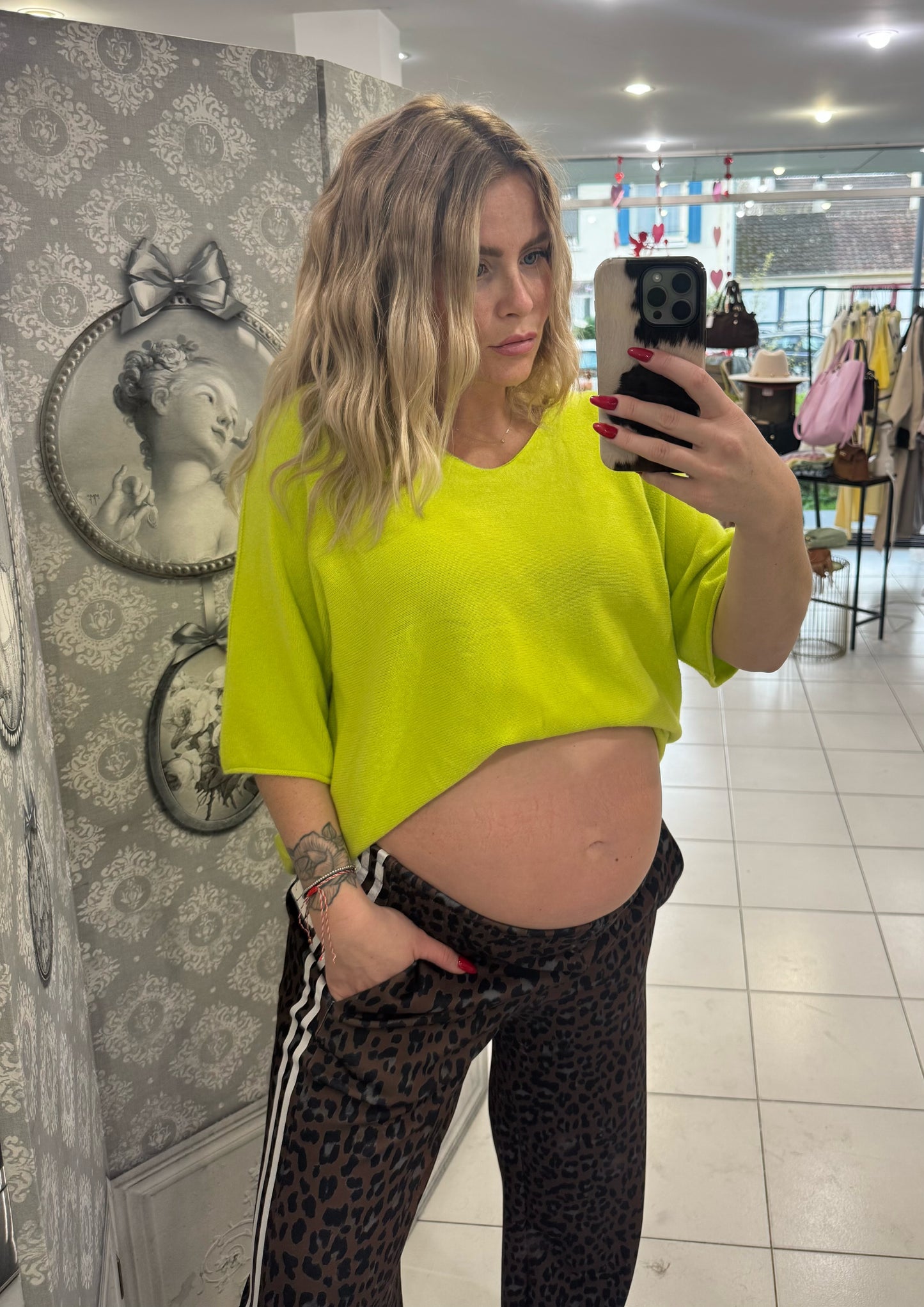 Pull " Mily"- Pistache