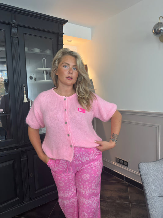 Gilet Théodora rose