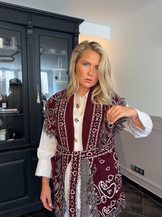 Gilet Bandana bordeaux