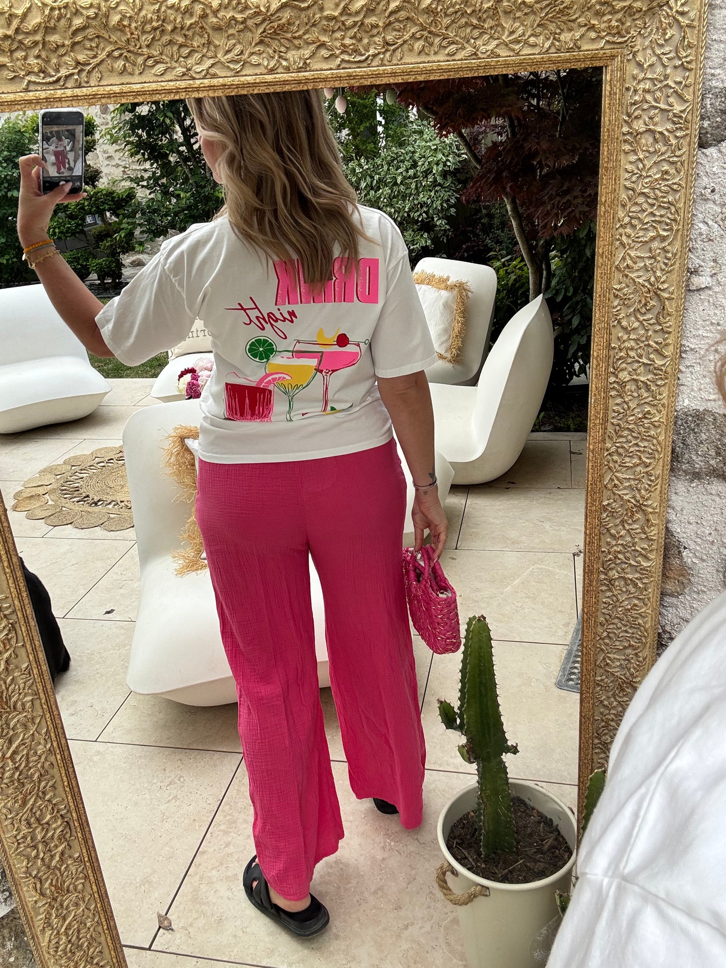 T-shirt Drink blanc