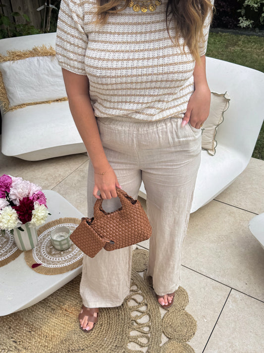 Pantalon lin Lino beige