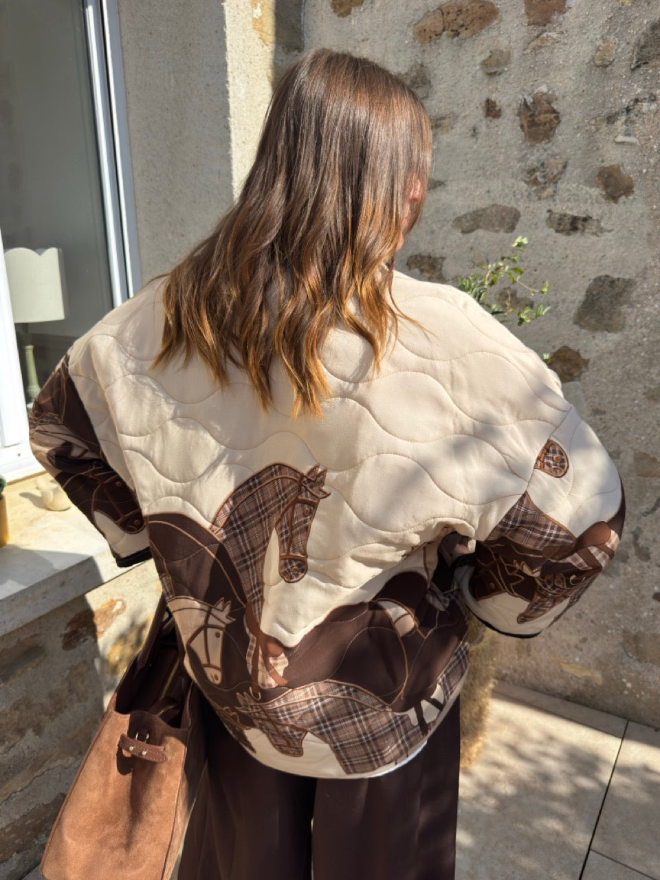 VESTE « SADDLE » BEIGE