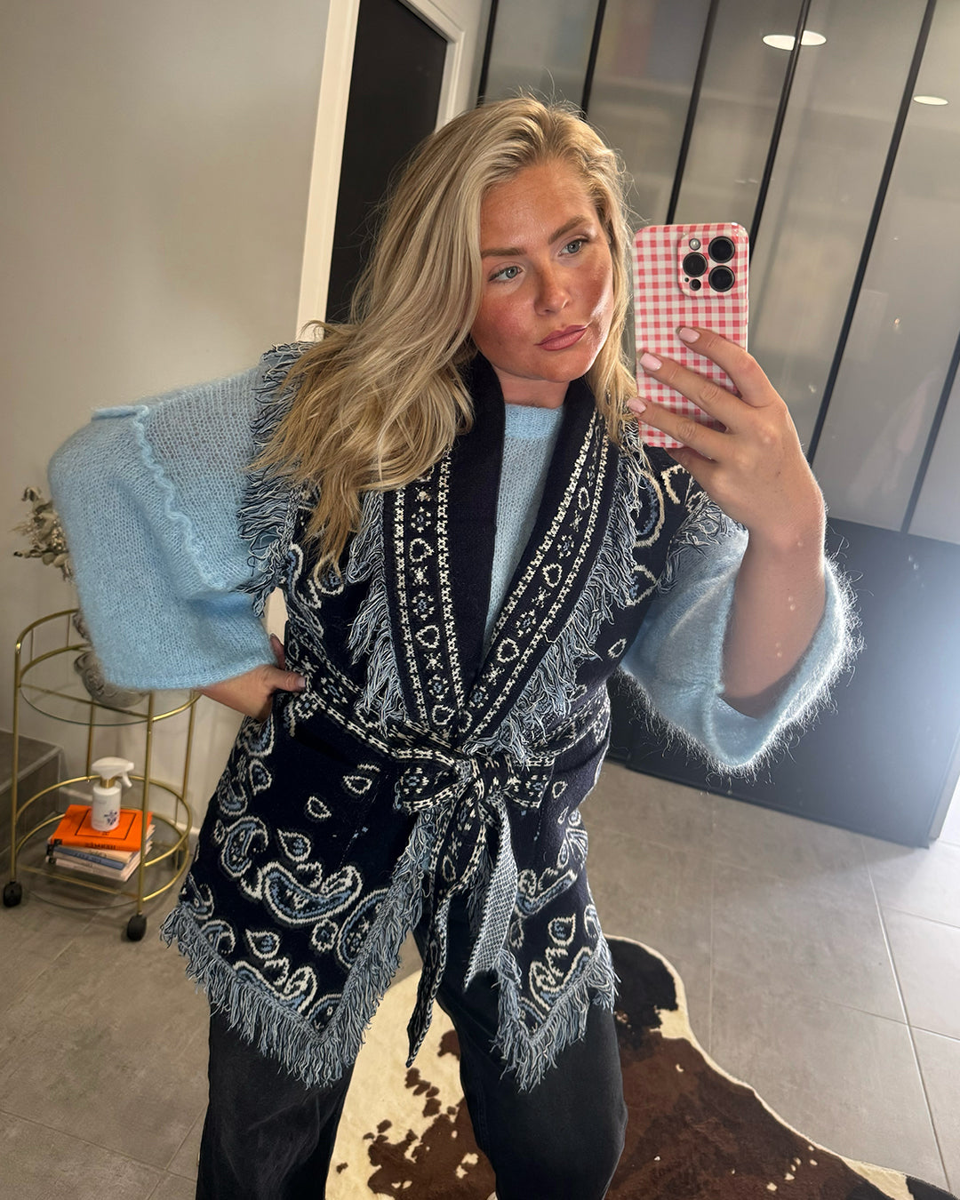 Gilet Bandana bleu marine