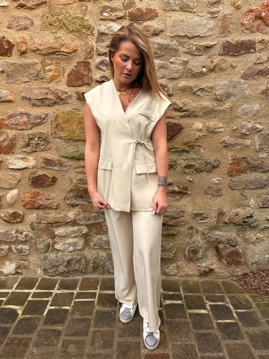 Ensemble tailleur "Edward" beige